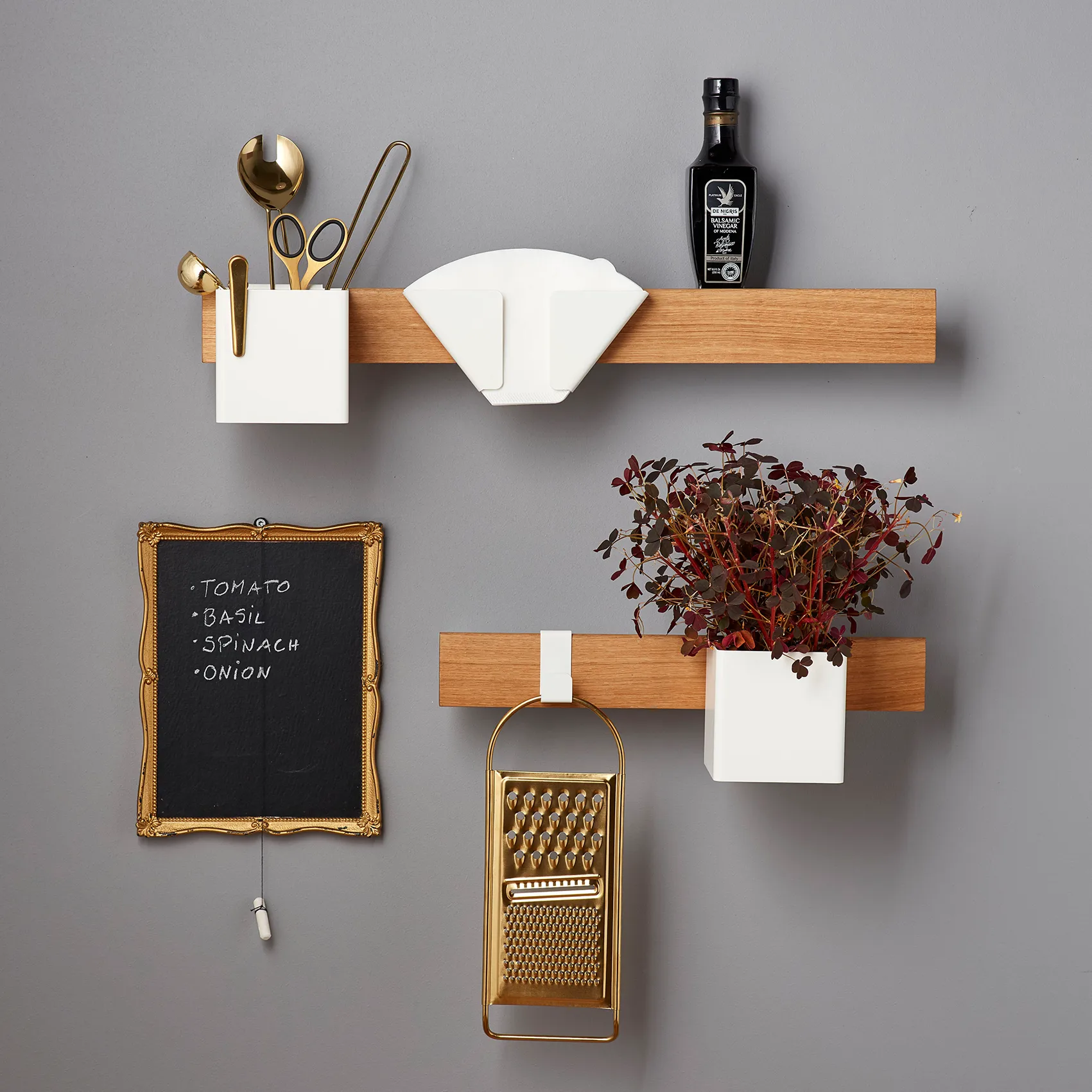 Binario magnetico Flex Rail 60 cm, rovere-bianco  Gejst