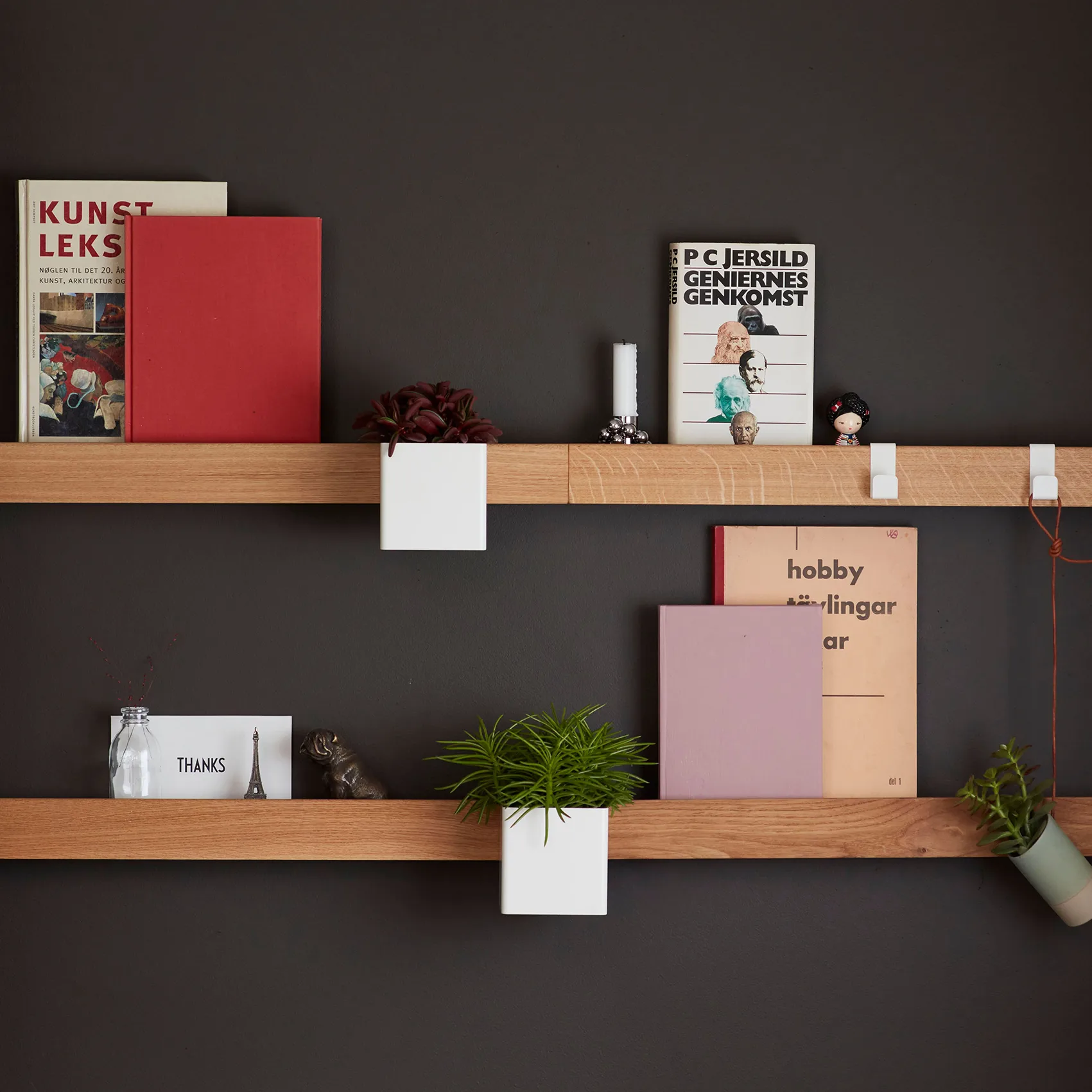 Binario magnetico Flex Rail 60 cm, rovere-bianco  Gejst