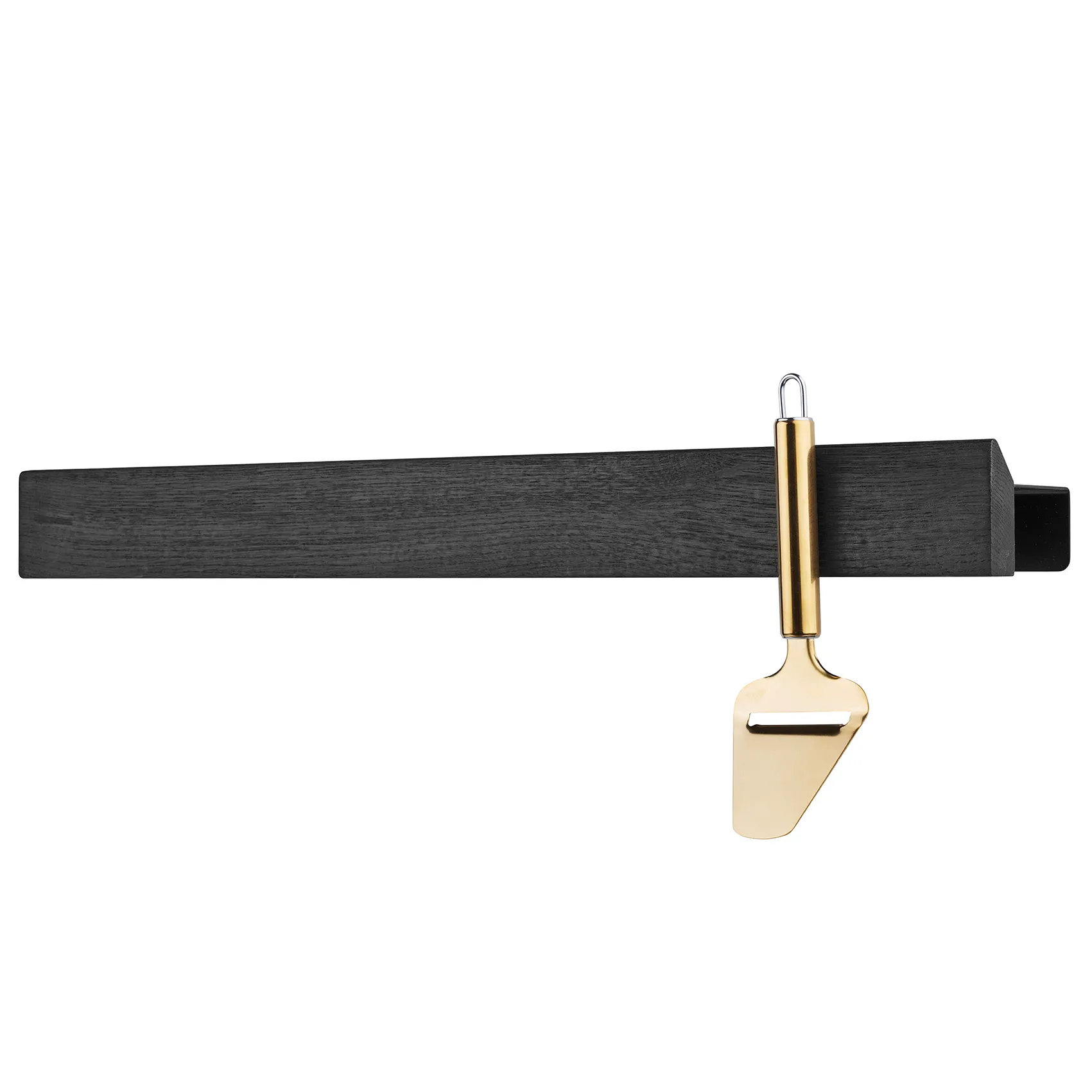 Binario magnetico Flex Rail 60 cm, rovere mordente nero-nero Gejst