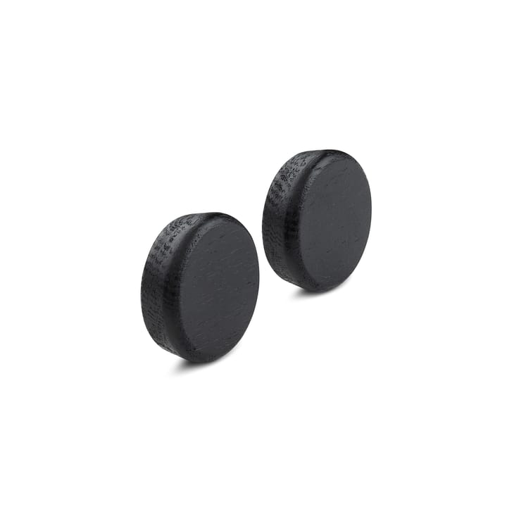 Bottoni per banda magnetica Flex Button confezione da 2 - rovere mordente nero - Gejst