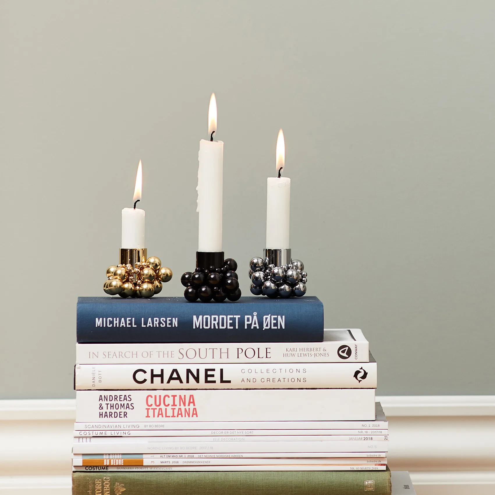 Candeliere Molekyl 1, cromo Gejst