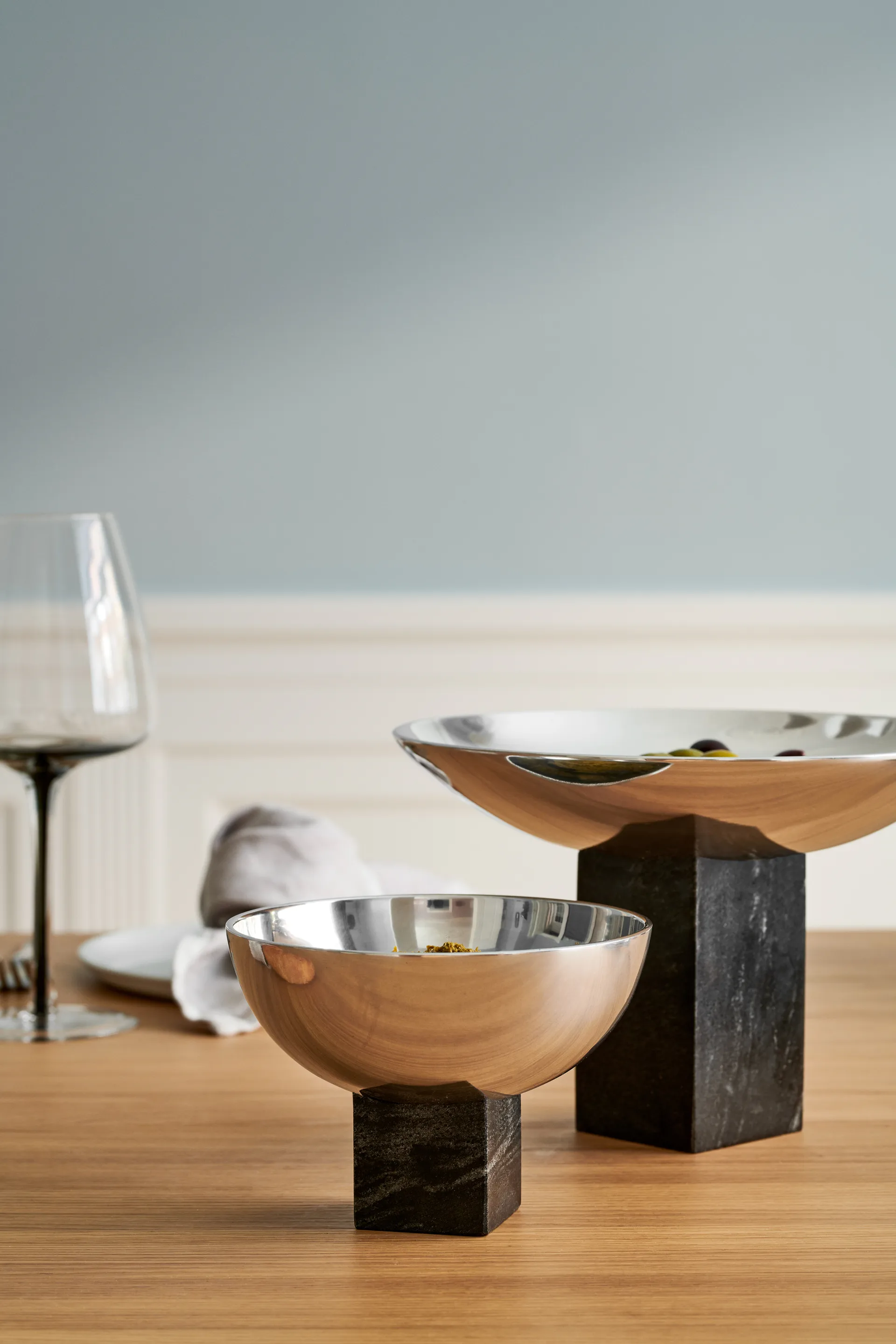 Ciotola Sapoto media Ø 22 cm, Argento Gejst