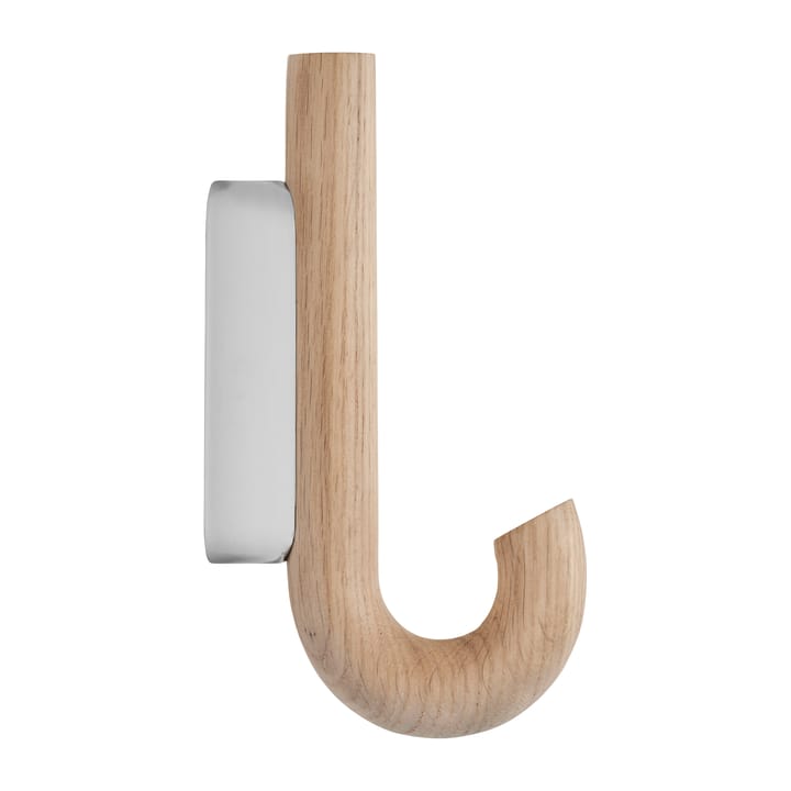 Gancio Hook mini, 13,3 cm - Rovere, cromo - Gejst