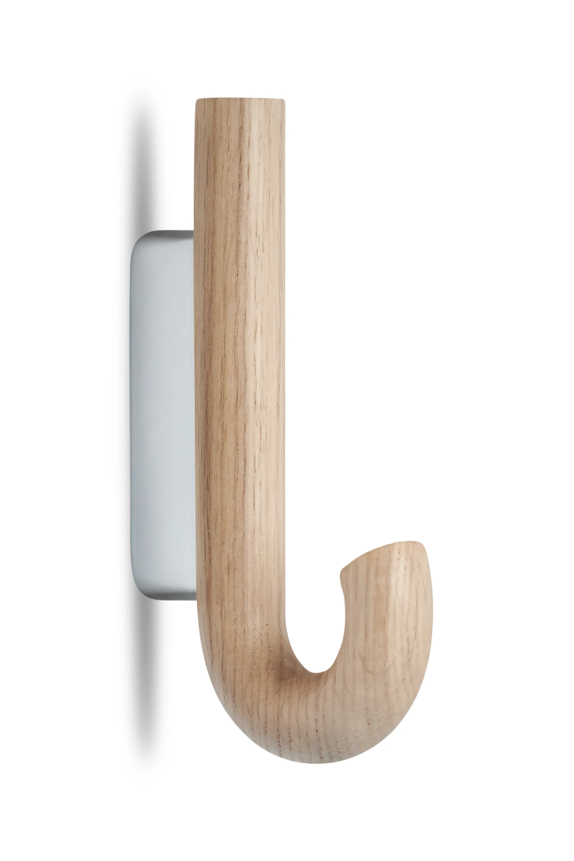 Gancio Hook mini, 13,3 cm, Rovere, cromo Gejst