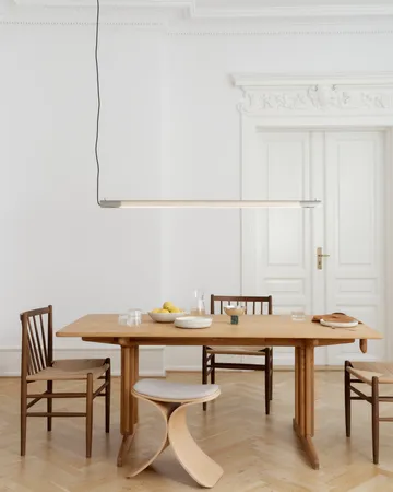 Lampada a sospensione Radent long 135 cm - Acciaio - Gejst