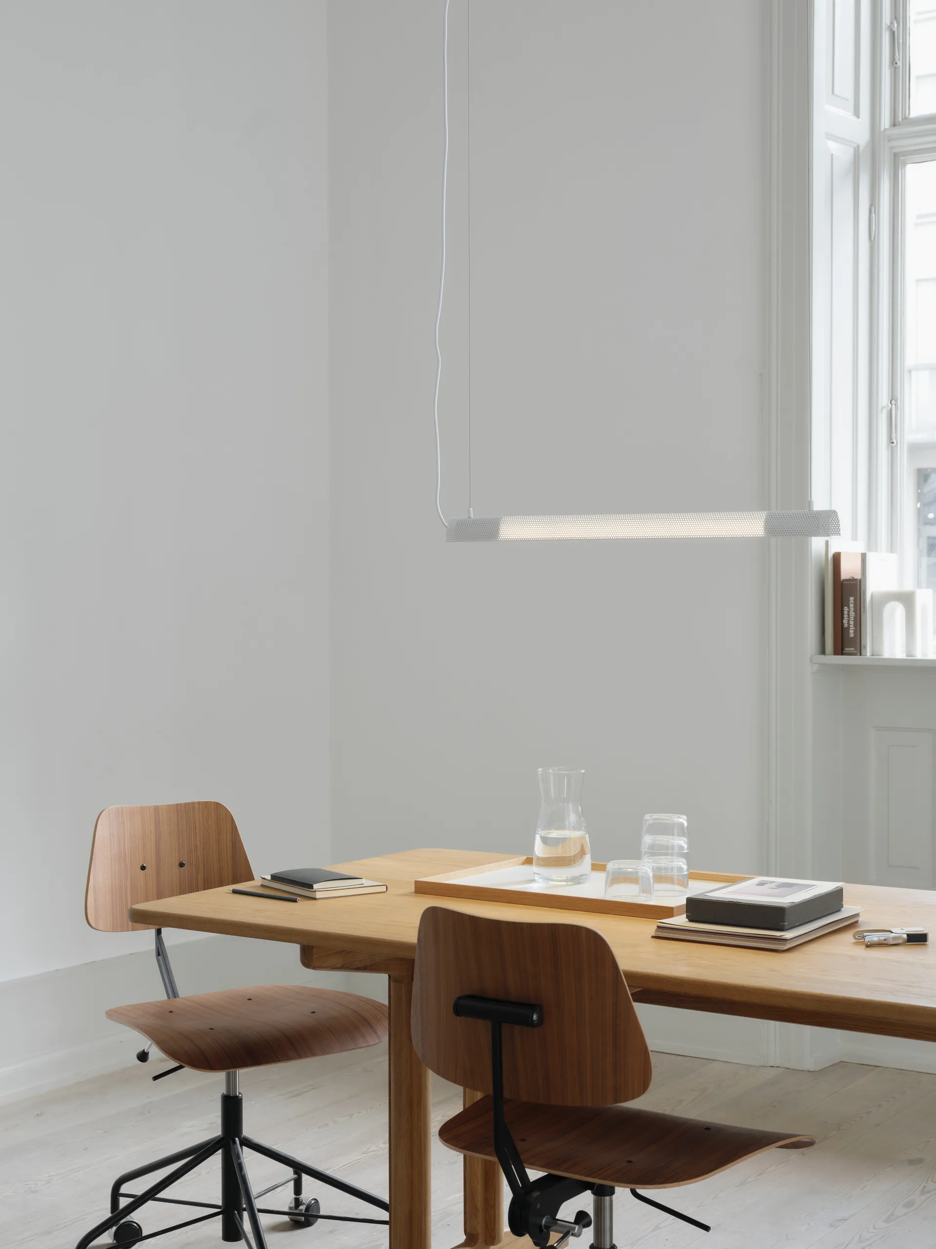 Lampada a sospensione Radent short 70 cm, Bianco Gejst