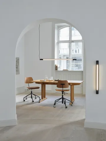 Lampada da parete Radent short 70 cm installazione fissa - Nero - Gejst