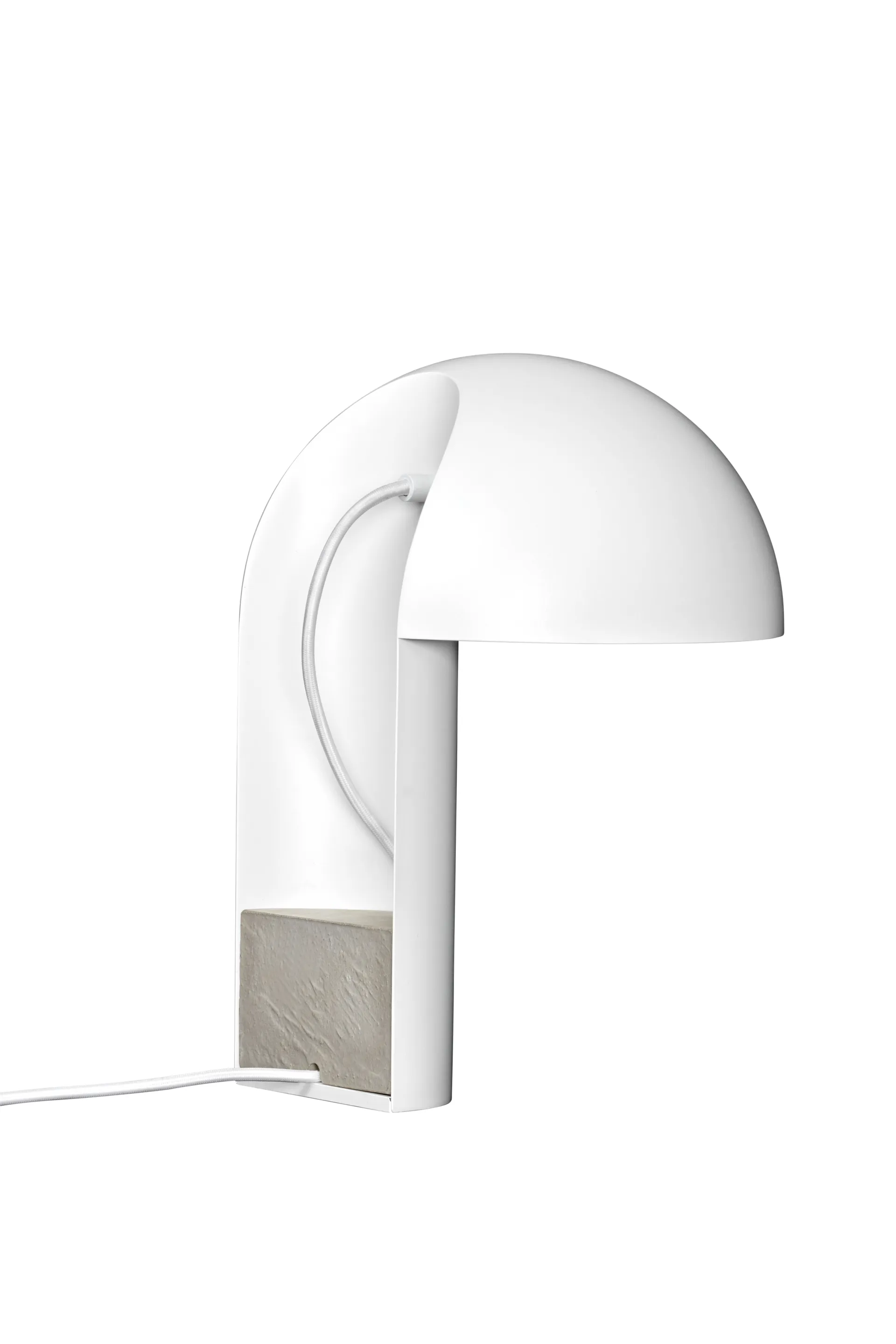 Lampada da tavolo Leery, 40 cm, Bianco Gejst