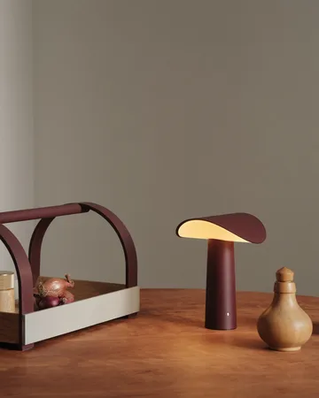 Lampada da tavolo portatile Lium 22,5 cm - Bordeaux - Gejst