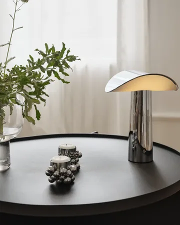 Lampada da tavolo portatile Lium 22,5 cm - Chrome - Gejst