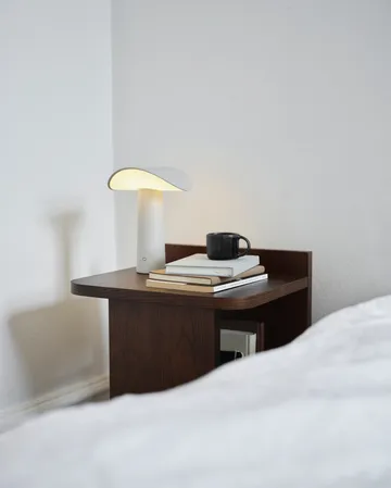 Lampada da tavolo portatile Lium 22,5 cm - Warm grey - Gejst