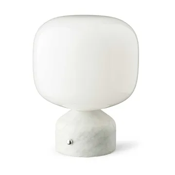 Lampada da tavolo portatile Meemo 23 cm - Marmo bianco - Gejst