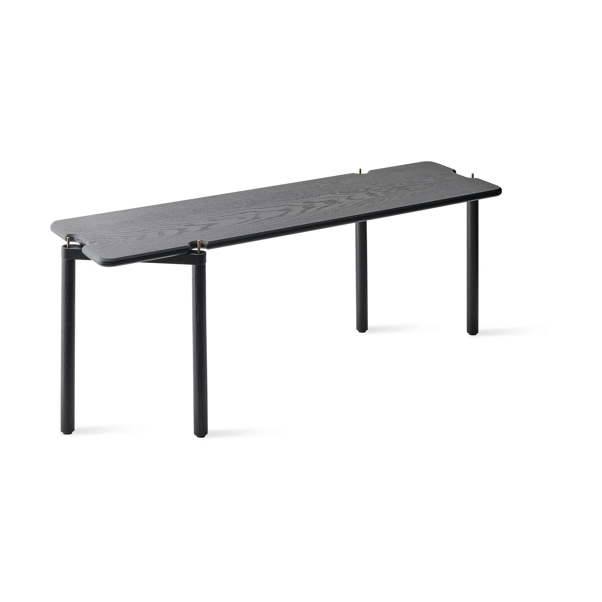 Libreria Invi a 1 mensola, modulo 2, Frassino nero Gejst