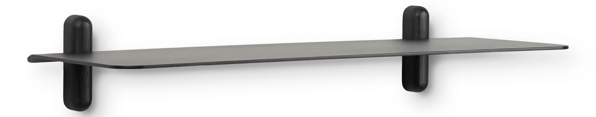 Mensola grande Nivo G, Frassino tinto nero, nero Gejst