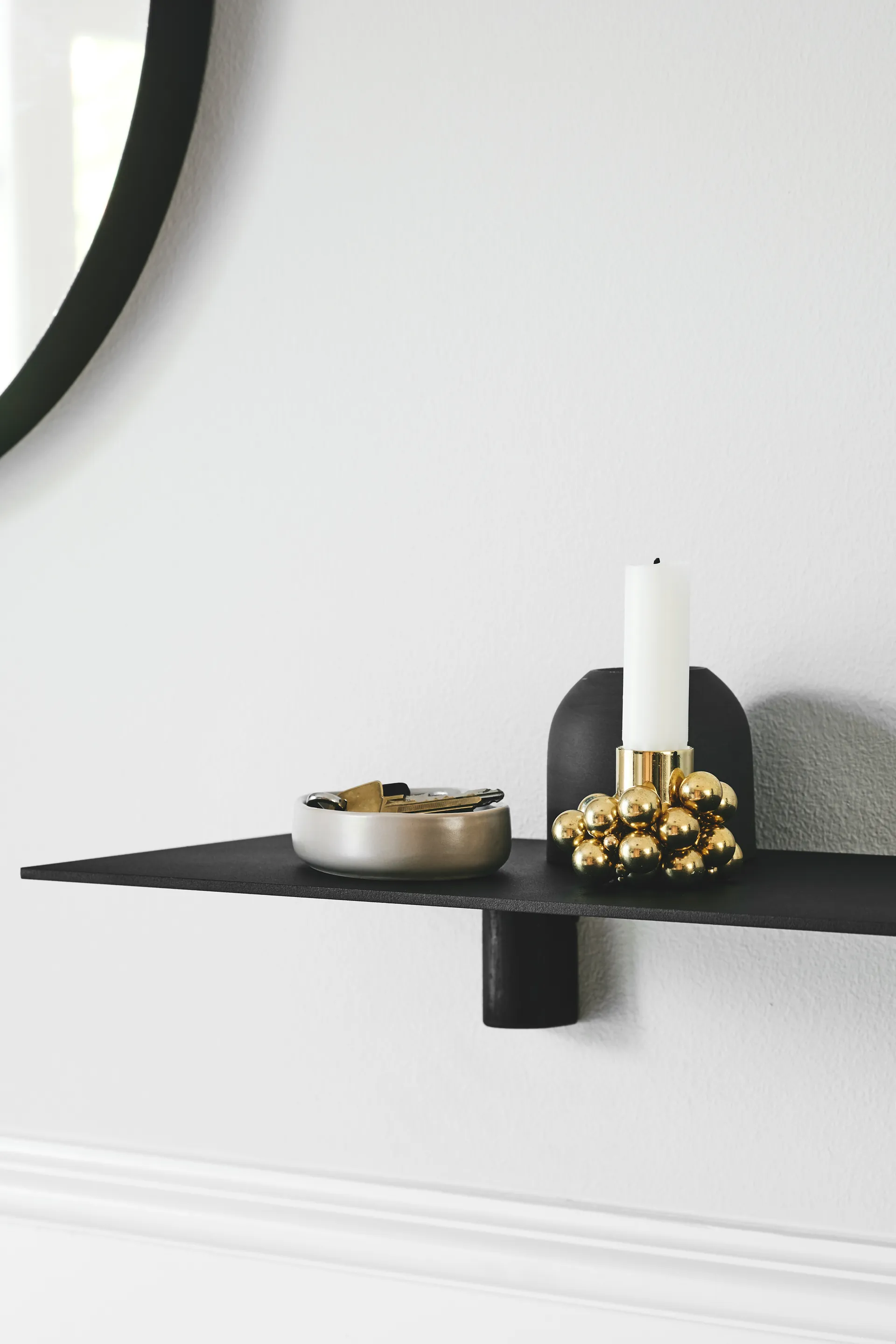 Mensola Kollage 60 cm, Nero Gejst