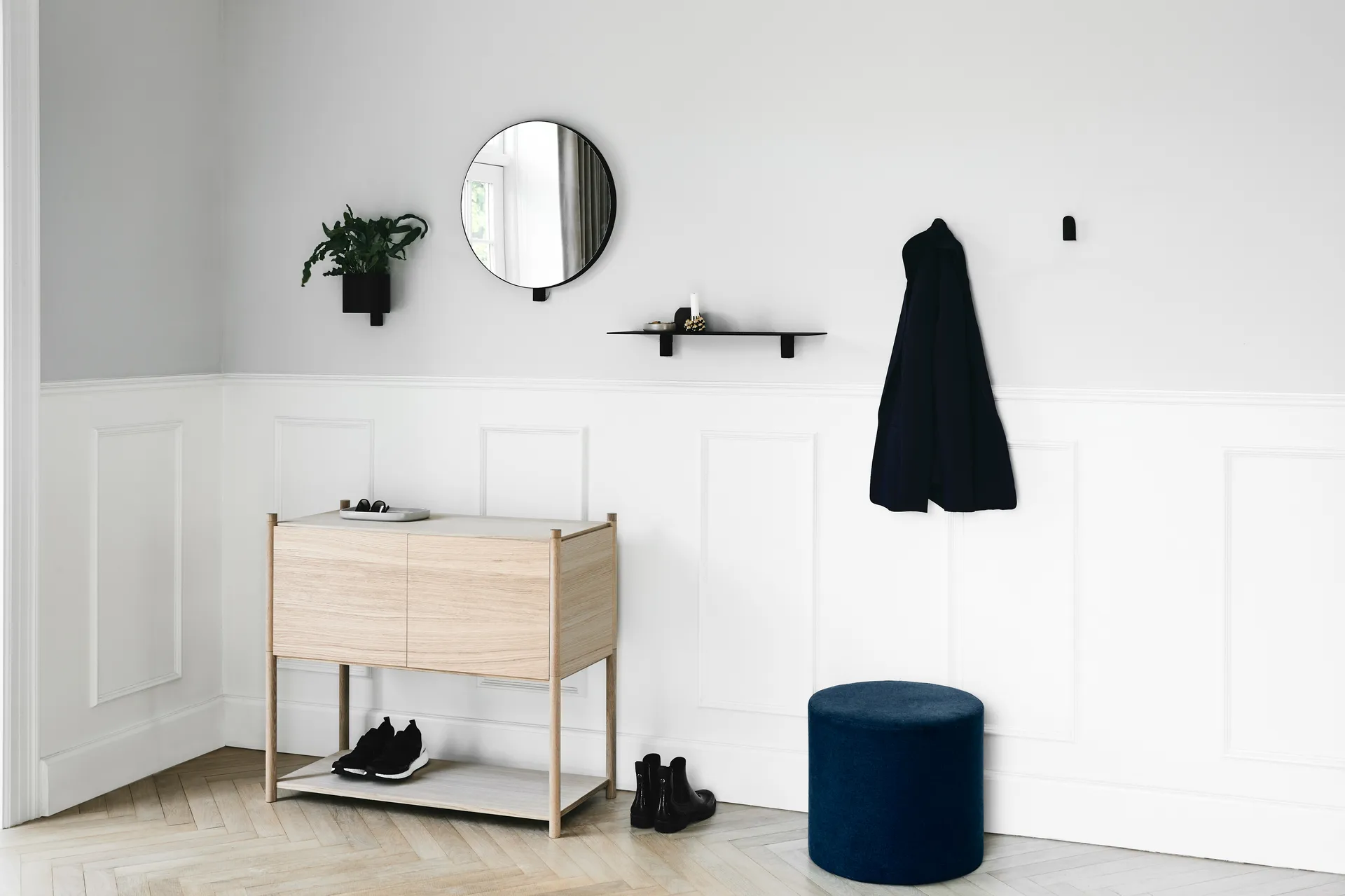 Mensola Kollage 60 cm, Nero Gejst