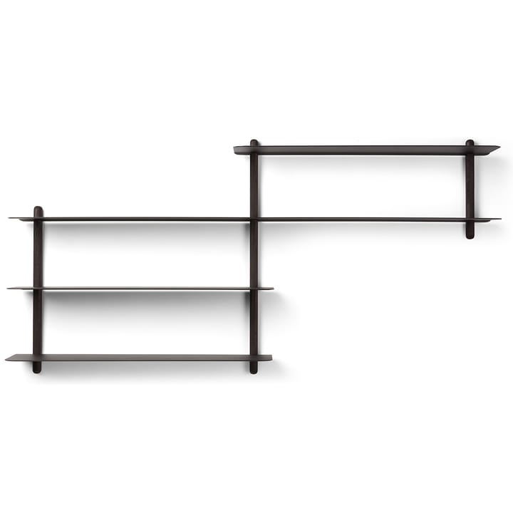 Scaffale Nivo B - frassino mordente nero-nero  - Gejst