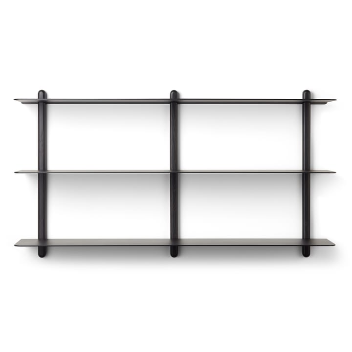 Scaffale Nivo D grande - Frassino mordente scuro-nero - Gejst