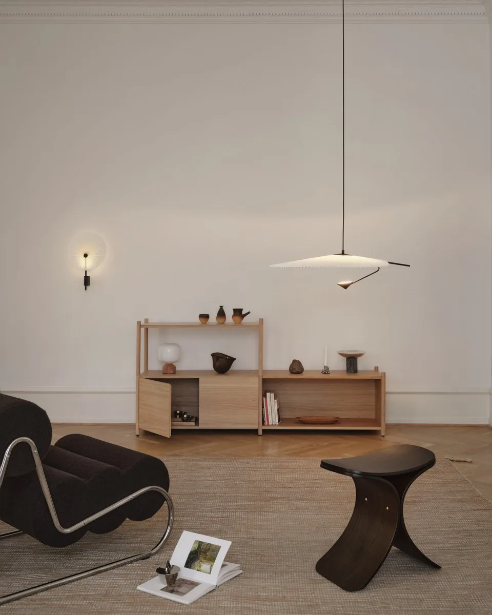 Sgabello Luno 48×28×72 cm, Quercia scura Gejst