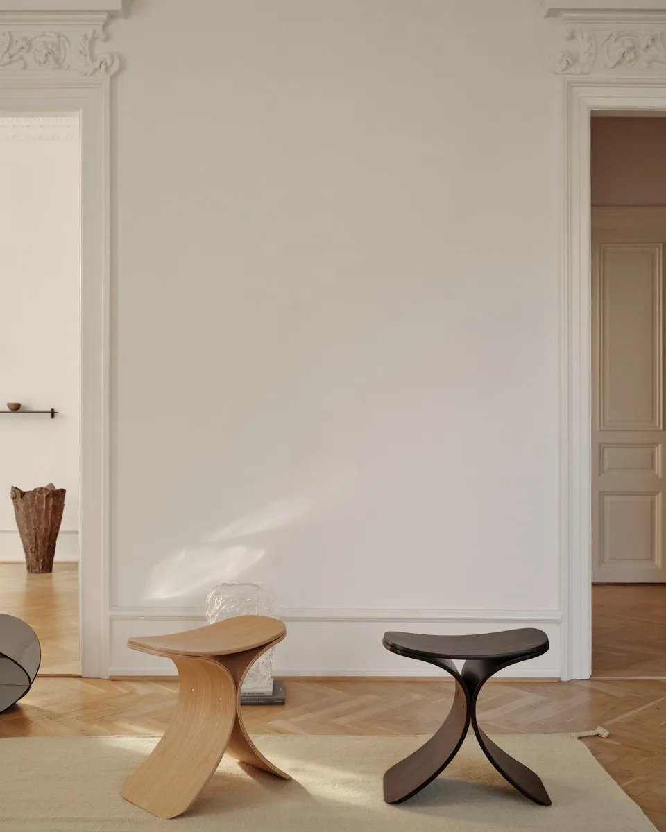 Sgabello Luno 48×28×72 cm, Rovere Gejst