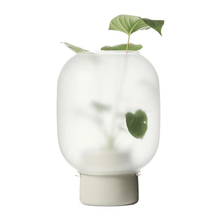 Vaso da fiori con vetro satinato Nebl Ø 26 cm - Grigio - Gejst