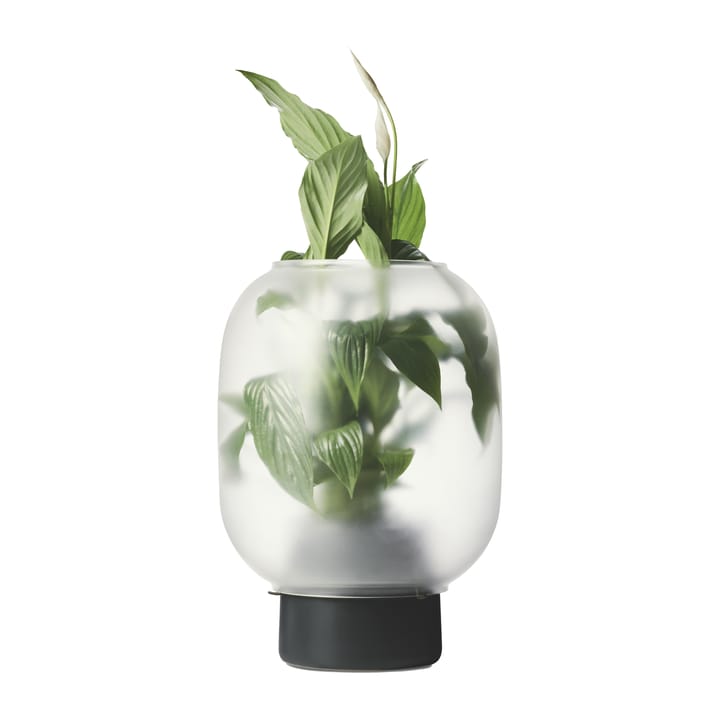 Vaso da fiori con vetro satinato Nebl Ø 26 cm - Nero - Gejst
