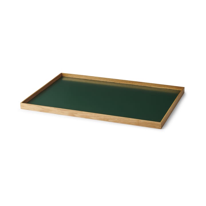 Vassoio Frame grande 35,5x50,6 cm - Rovere, verde - Gejst