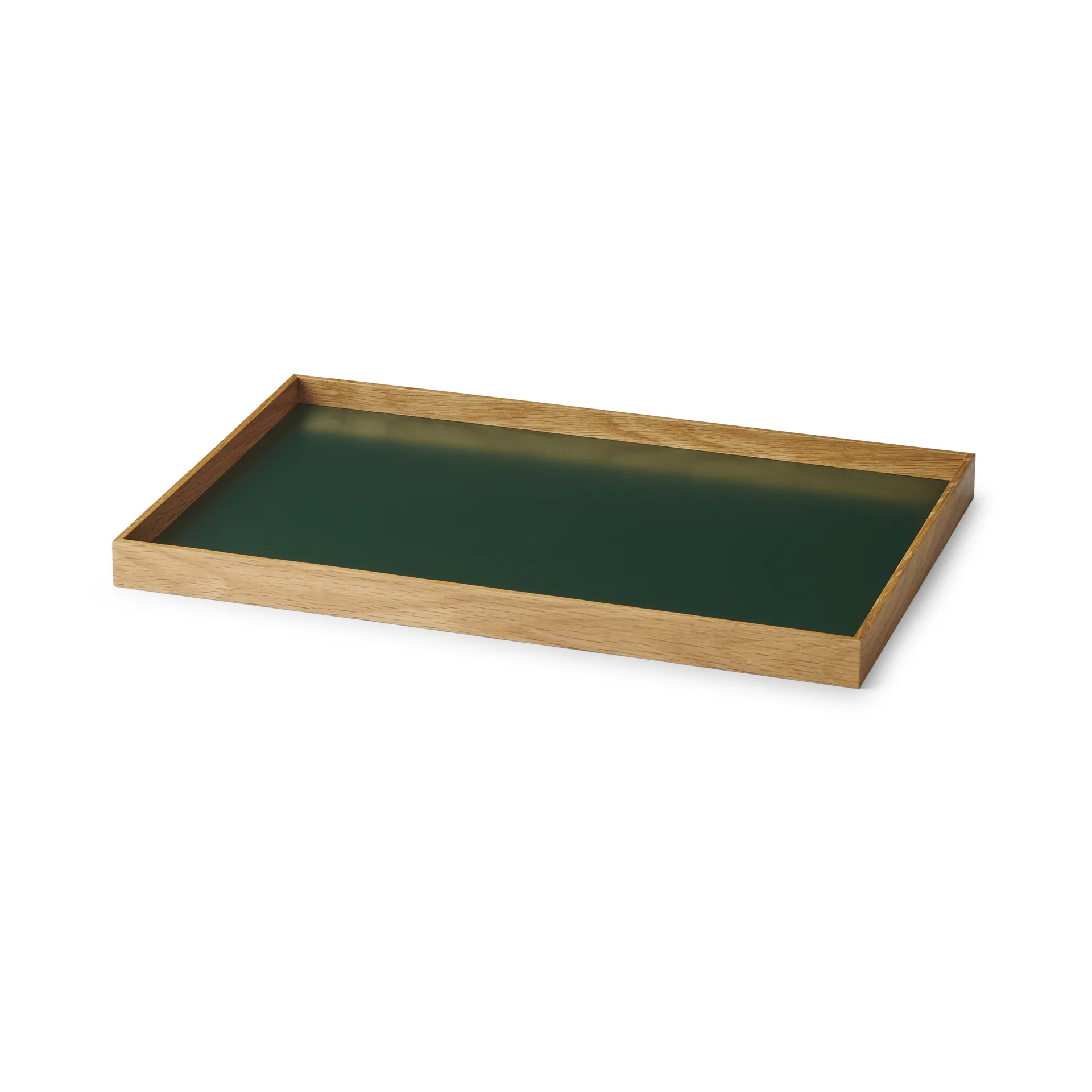 Vassoio Frame medio 23x34 cm, Rovere, verde Gejst