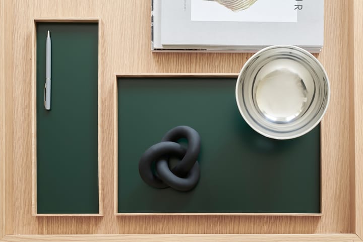 Vassoio Frame medio 23x34 cm, Rovere, verde Gejst