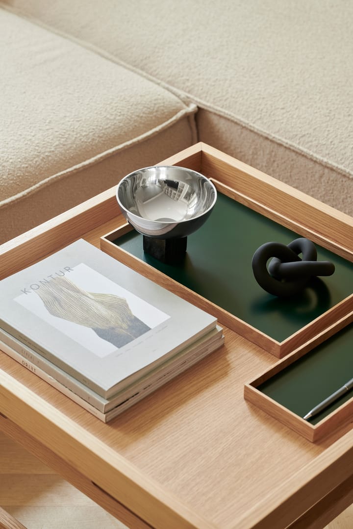 Vassoio Frame medio 23x34 cm, Rovere, verde Gejst