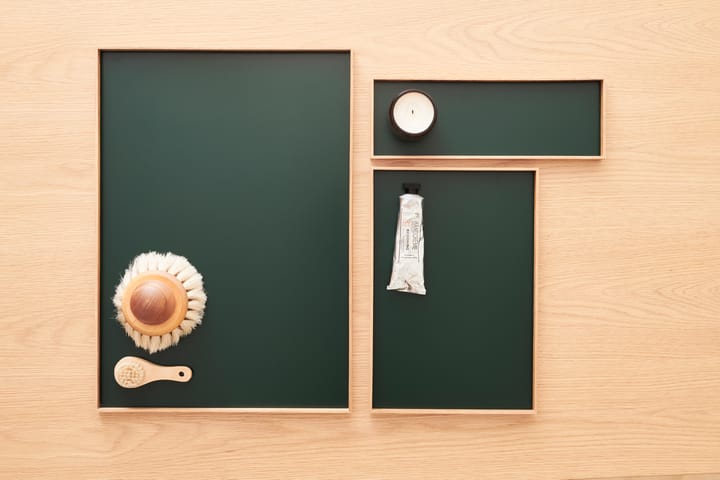 Vassoio Frame medio 23x34 cm, Rovere, verde Gejst