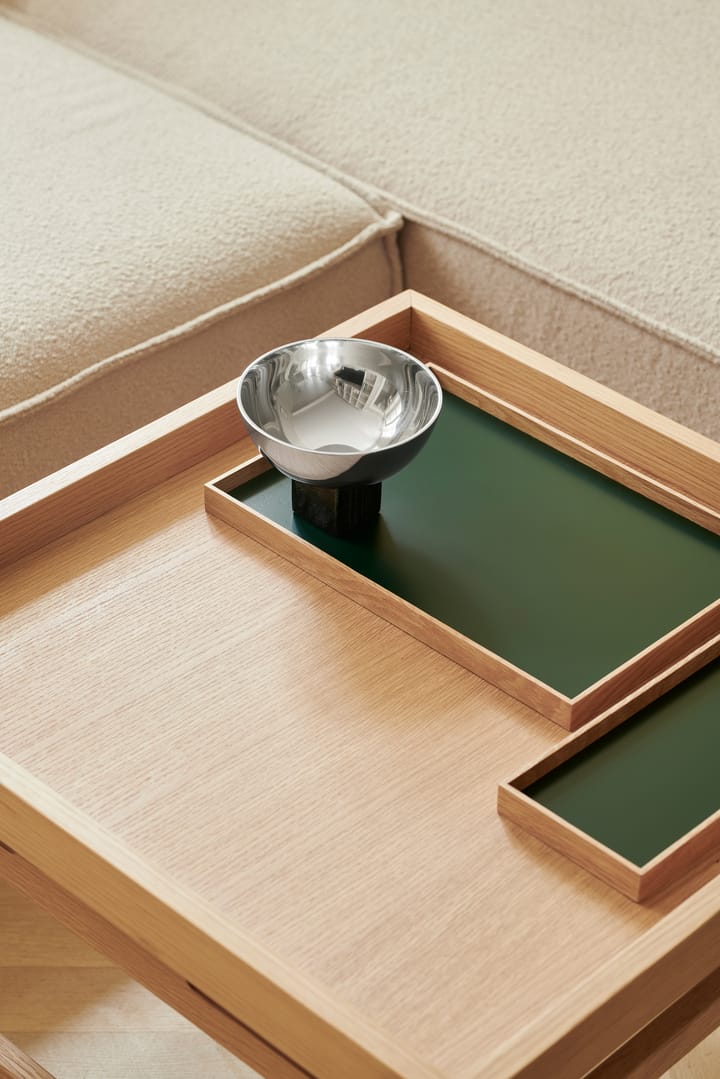 Vassoio Frame medio 23x34 cm, Rovere, verde Gejst