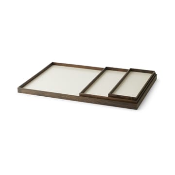 Vassoio Frame piccolo 11,1x32,4 cm - Rovere affumicato, beige - Gejst