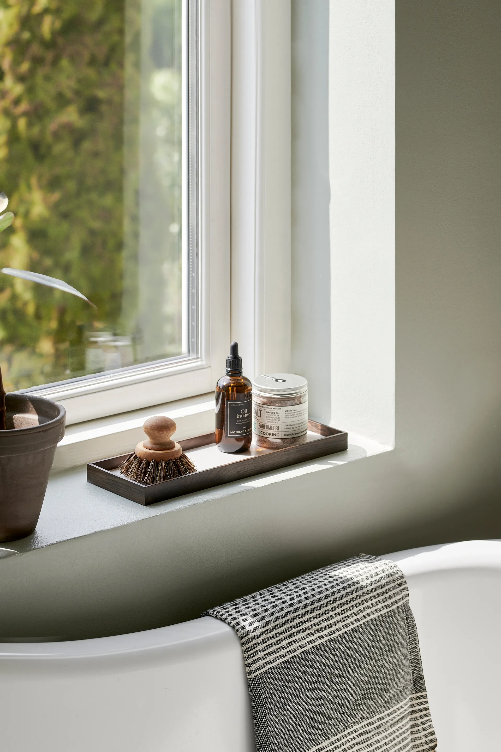 Vassoio Frame piccolo 11x32,4 cm, Rovere affumicato, beige Gejst