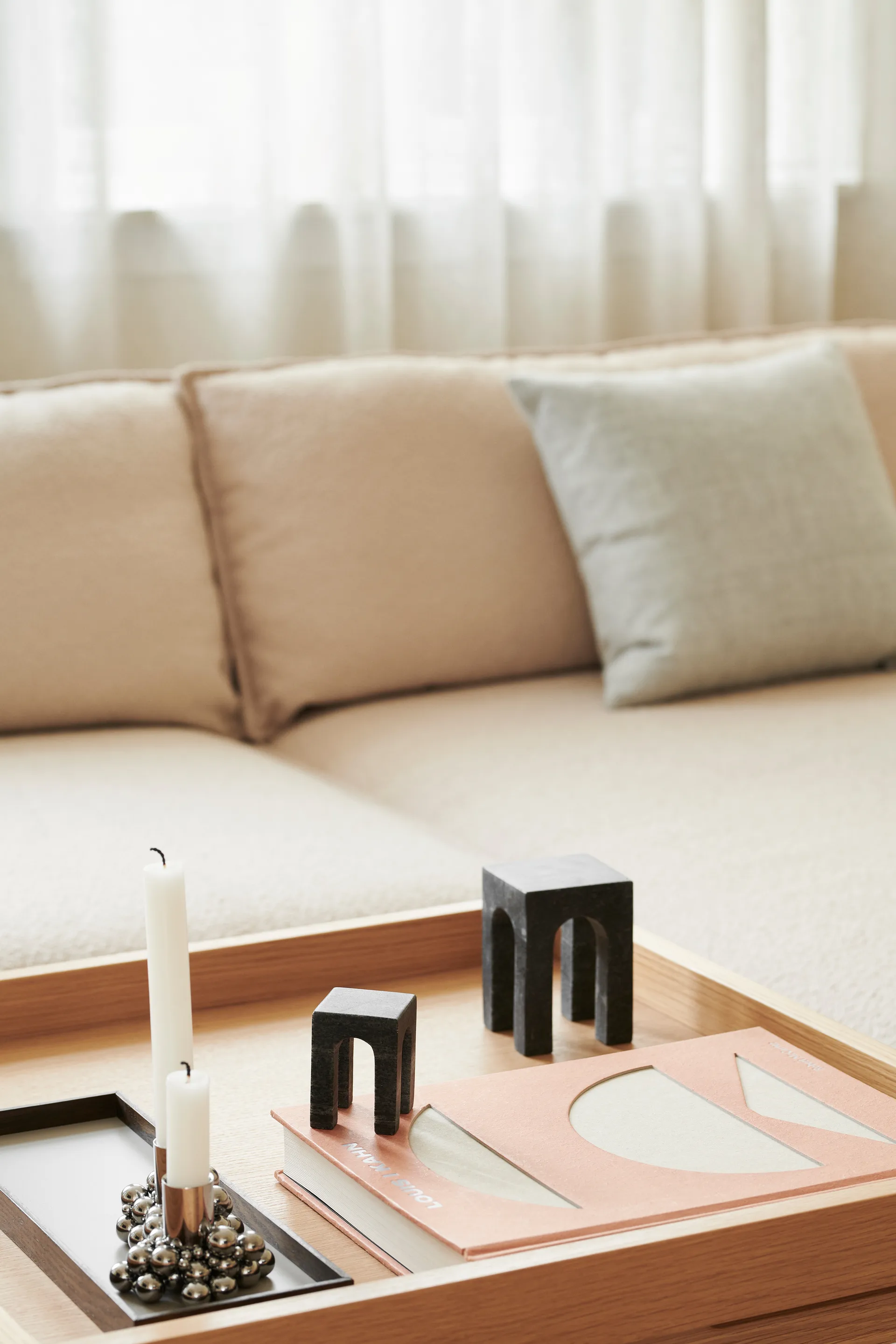 Vassoio Frame piccolo 11x32,4 cm, Rovere affumicato, grigio Gejst