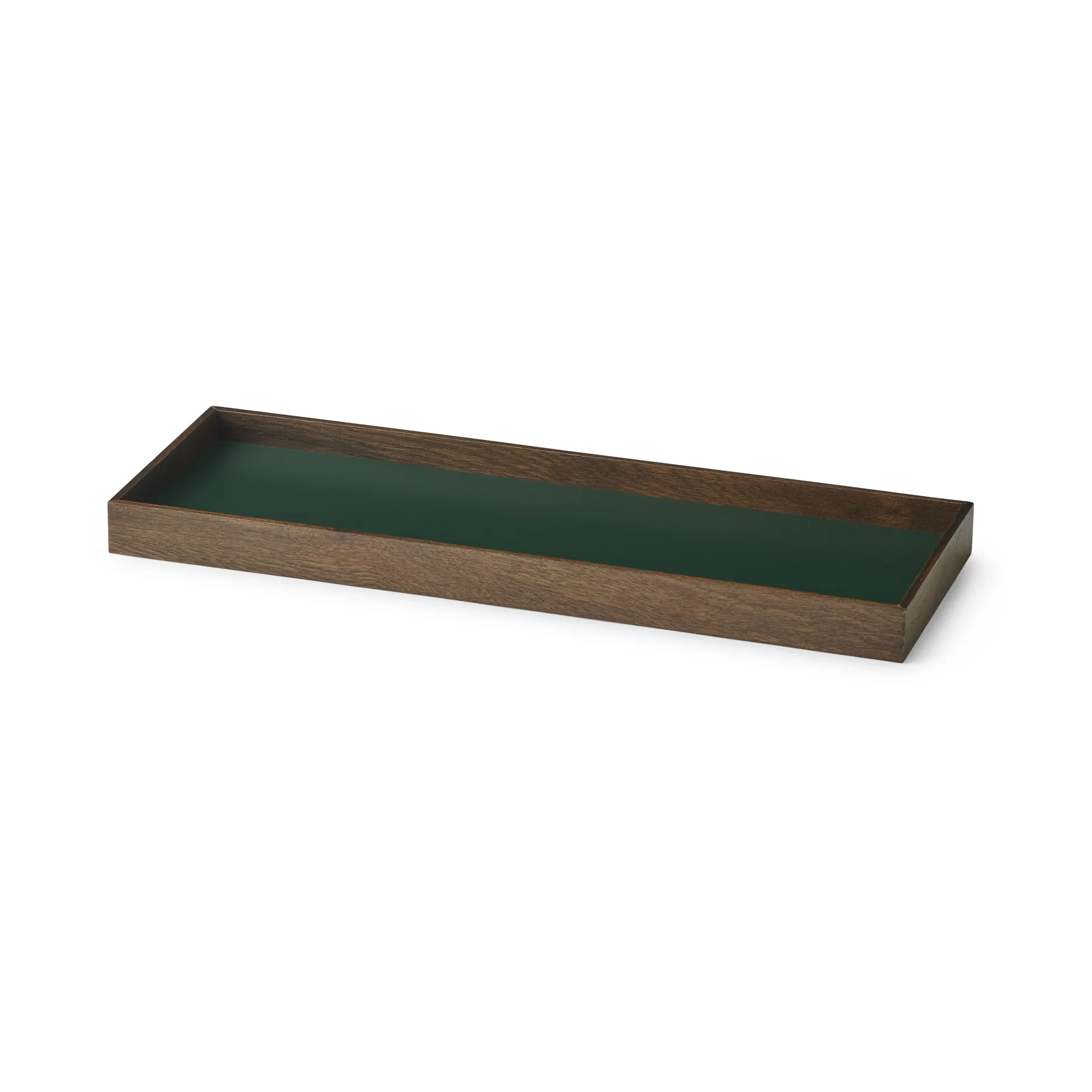 Vassoio Frame piccolo 11x32,4 cm, Rovere affumicato, verde Gejst