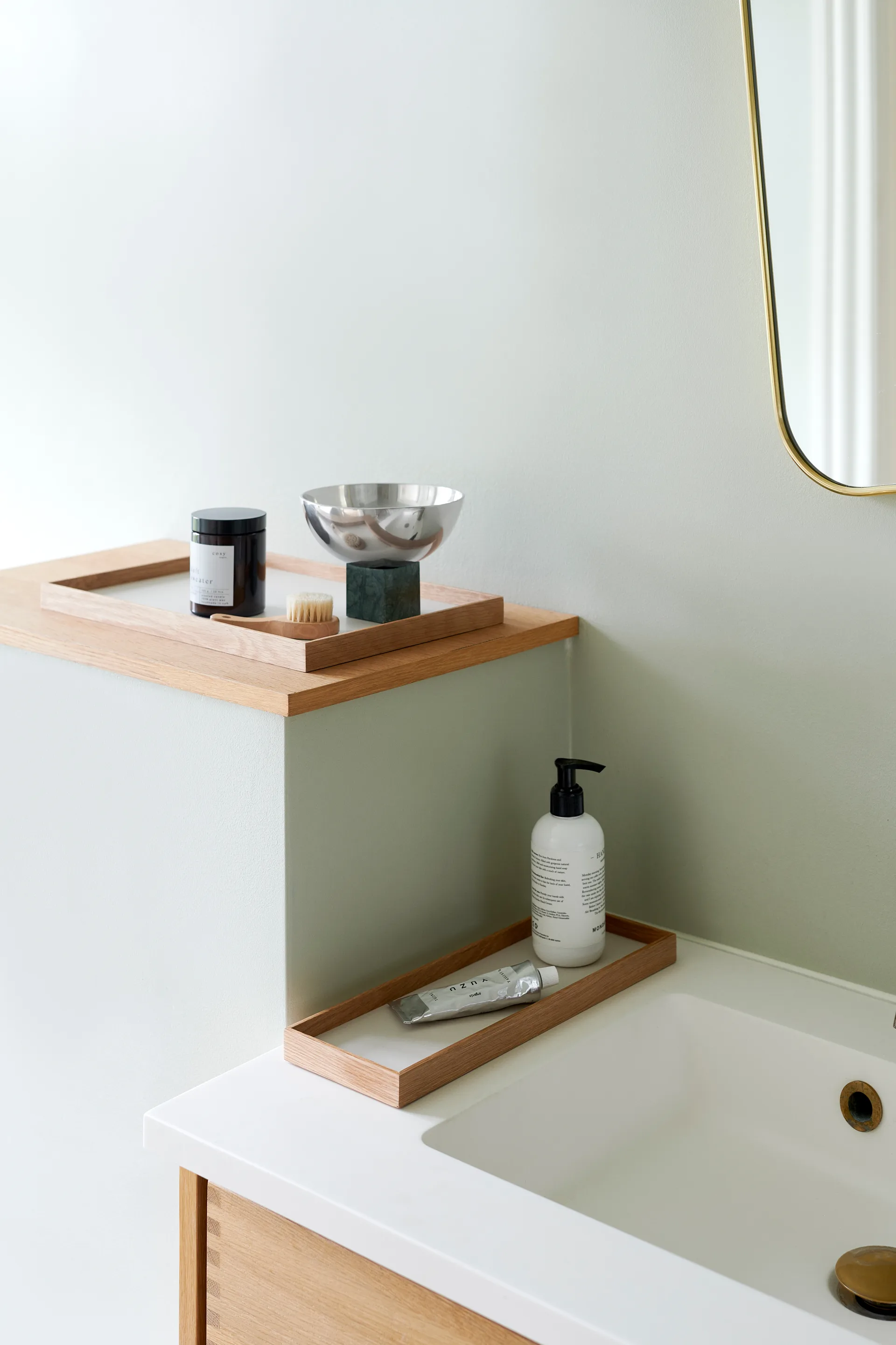 Vassoio Frame piccolo 11x32,4 cm, Rovere, beige Gejst