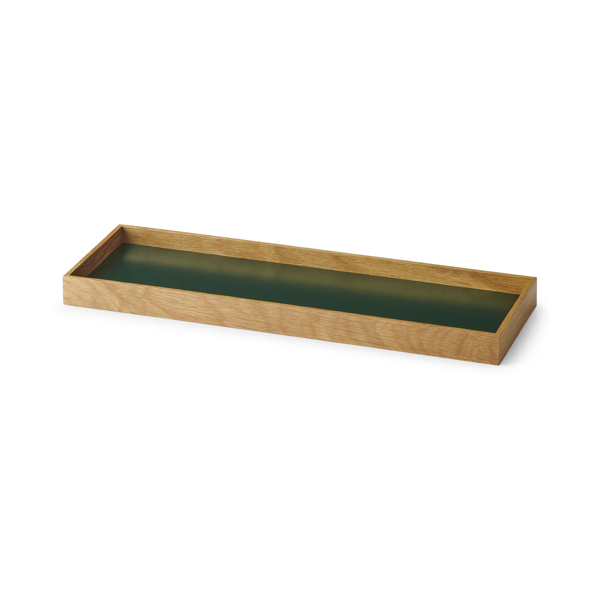 Vassoio Frame piccolo 11x32,4 cm, Rovere, verde Gejst