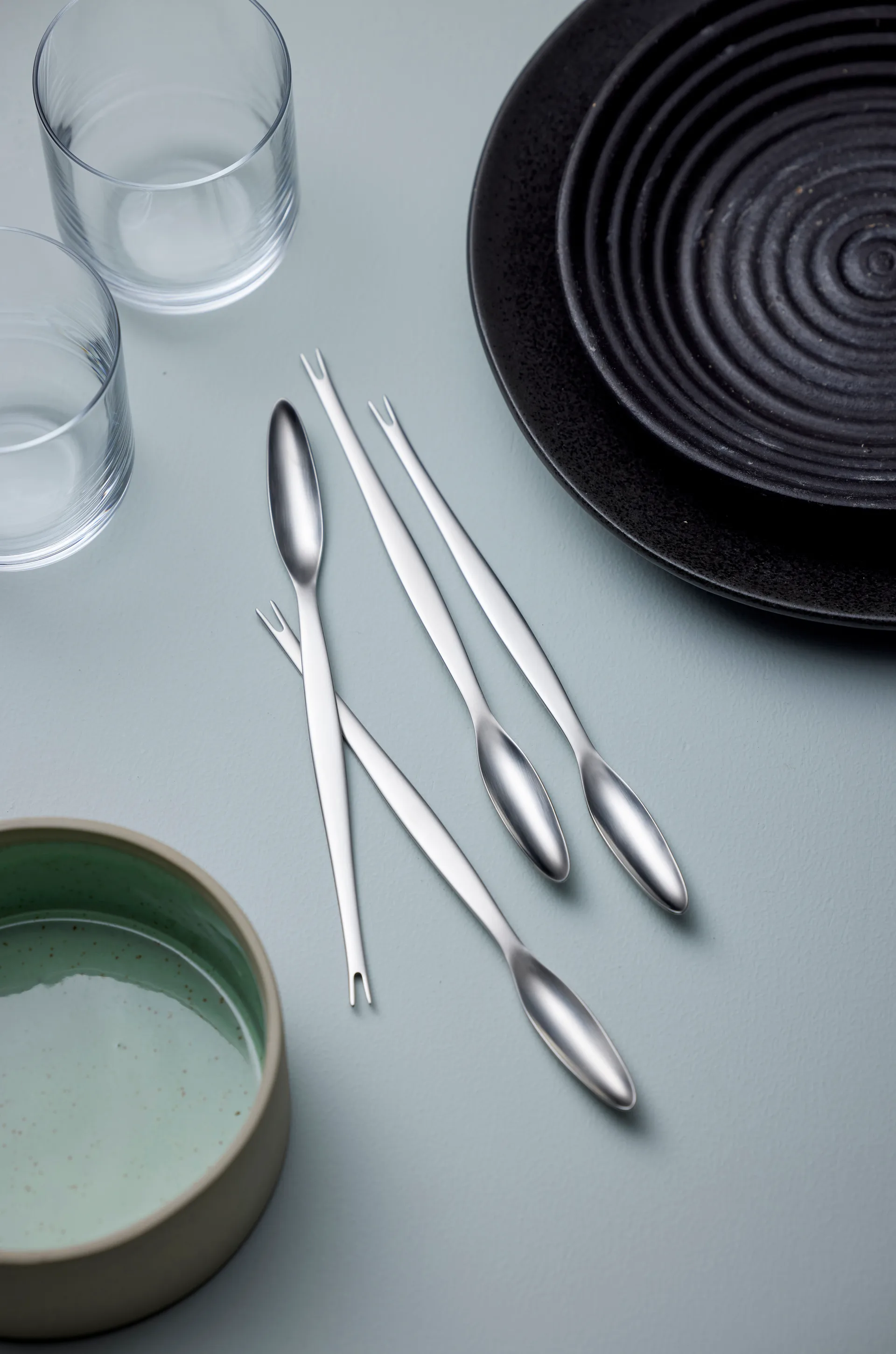 Forchetta per aragosta Focus Steel, confezione da 4 in acciaio inox Gense