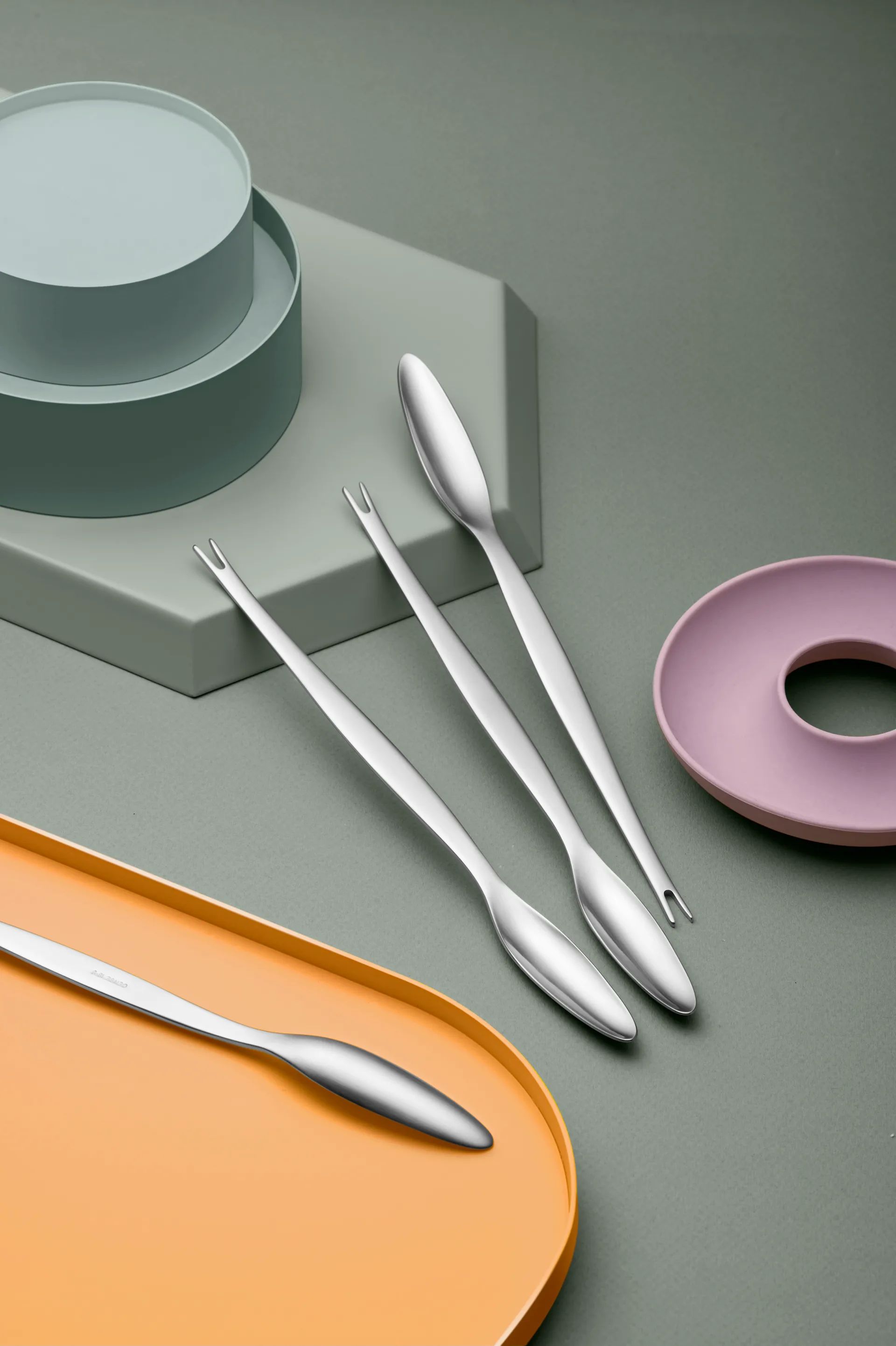 Forchetta per aragosta Focus Steel, confezione da 4 in acciaio inox Gense