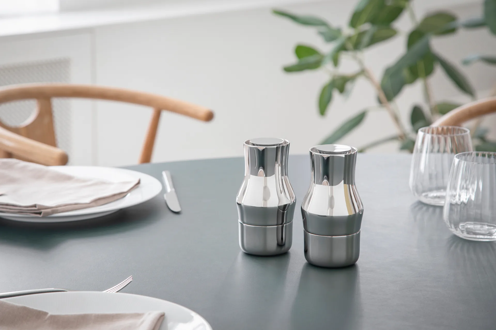 Macinapepe Dorotea 14 cm, Acciaio lucido Gense