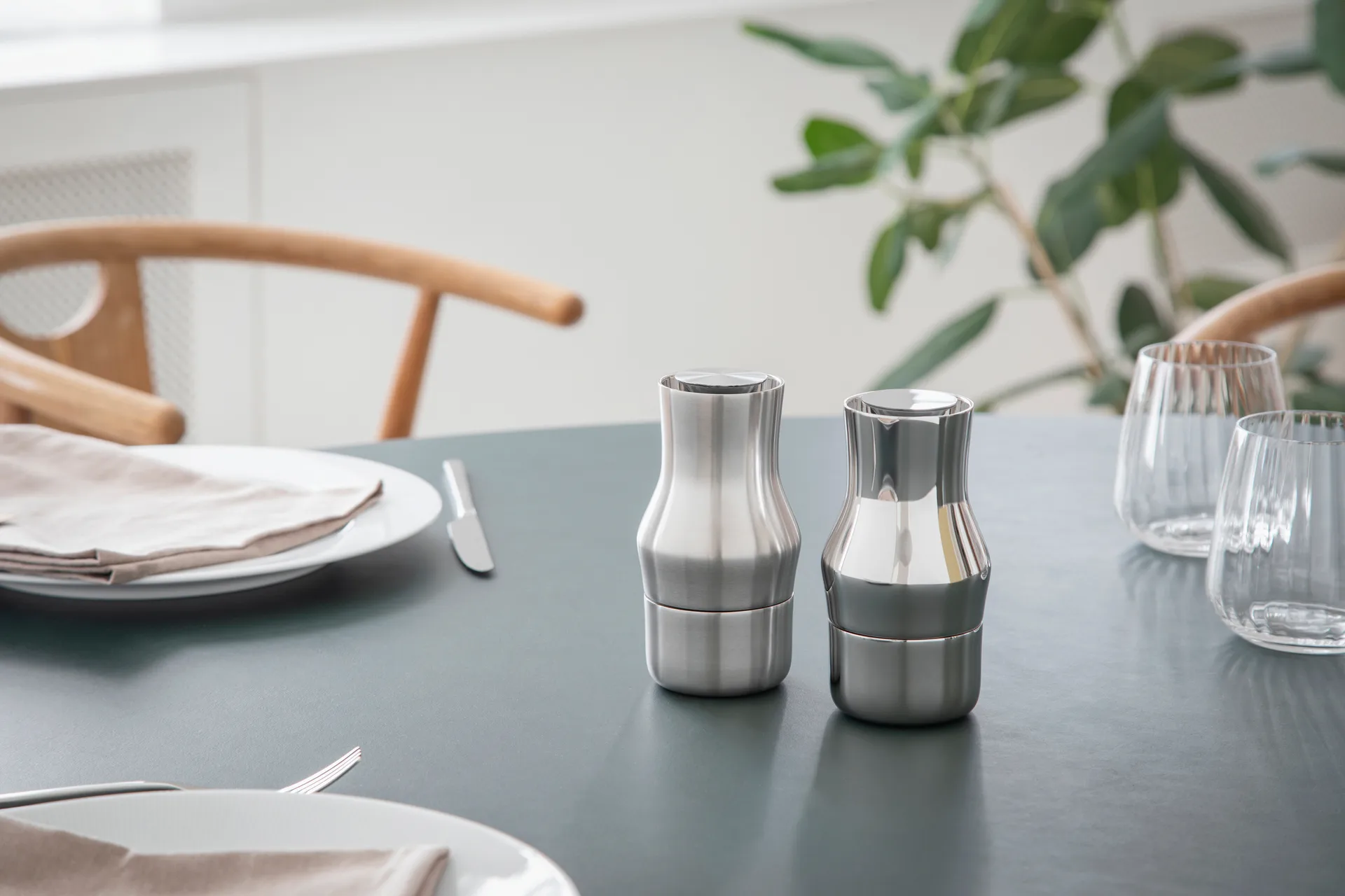 Macinapepe Dorotea 14 cm, Acciaio lucido Gense