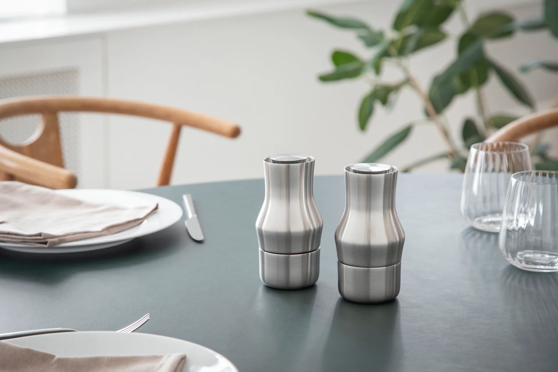 Macinapepe Dorotea 14 cm, Acciaio opaco Gense