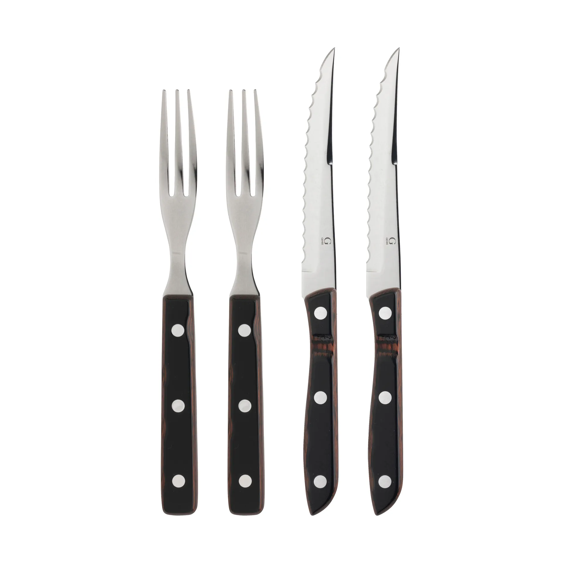 Posate Old Farmer, Posate da bistecca 4 pz. Gense