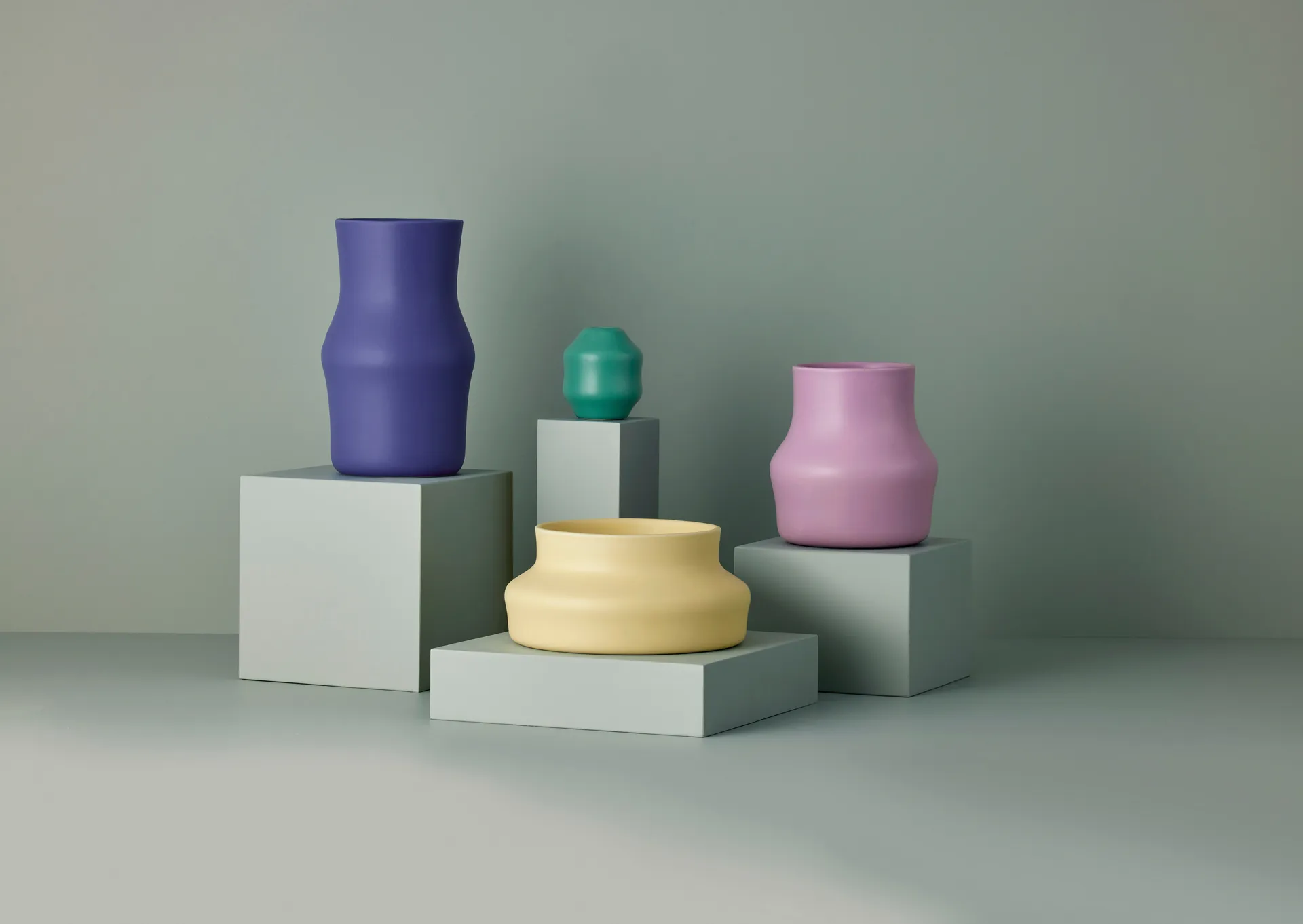 Vaso Dorotea 17x28 cm, Blu iris Gense