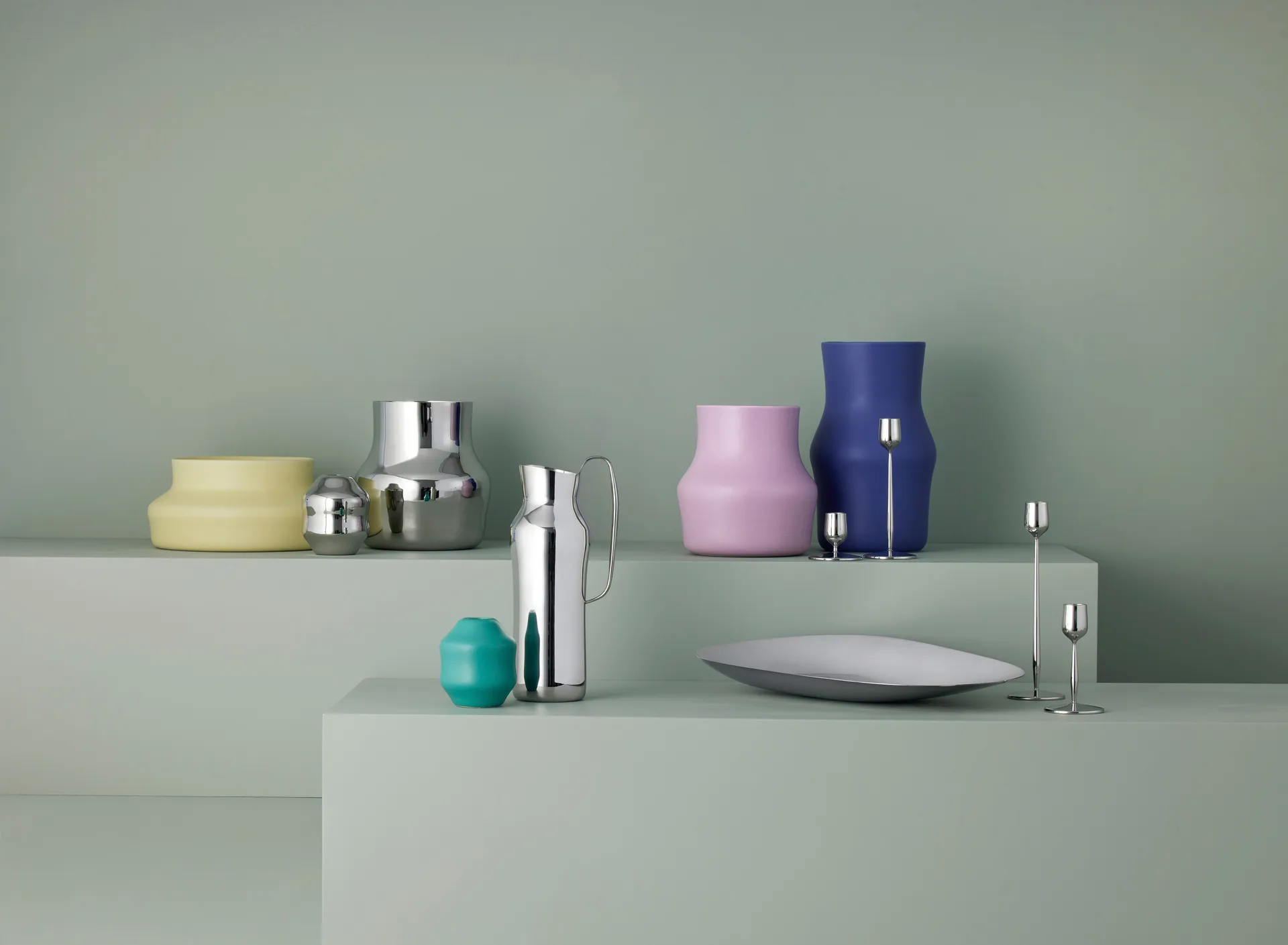 Vaso Dorotea 9x10 cm, Acciaio lucido Gense