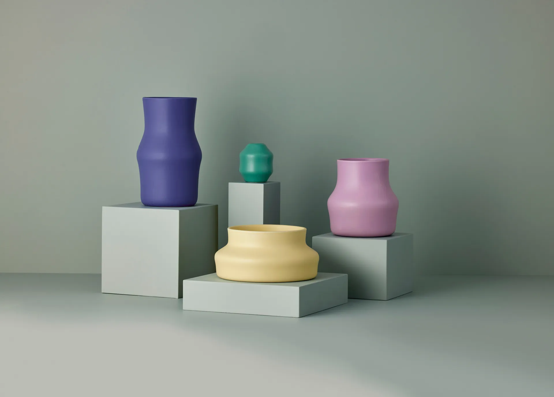 Vaso Dorotea 9x10 cm, Verde mare Gense