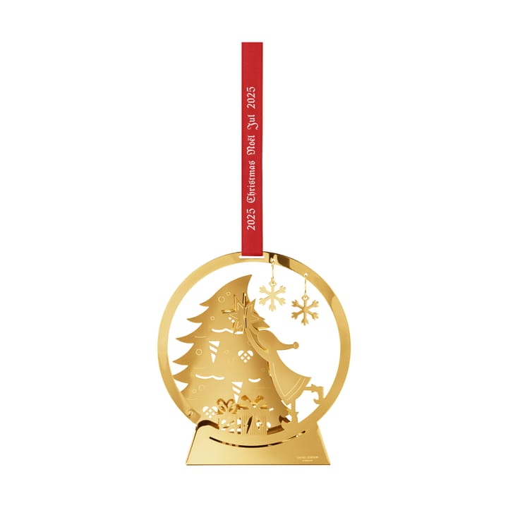 Addobbo di Natale 2025 palla di neve - Ottone placcato oro - Georg Jensen
