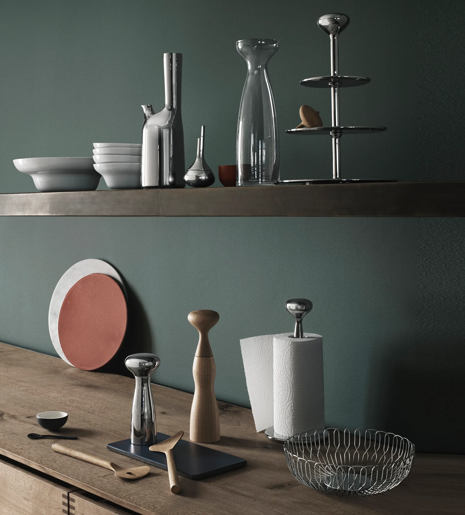 Alzata per torte a 3 piani Alfredo, 30 cm Georg Jensen