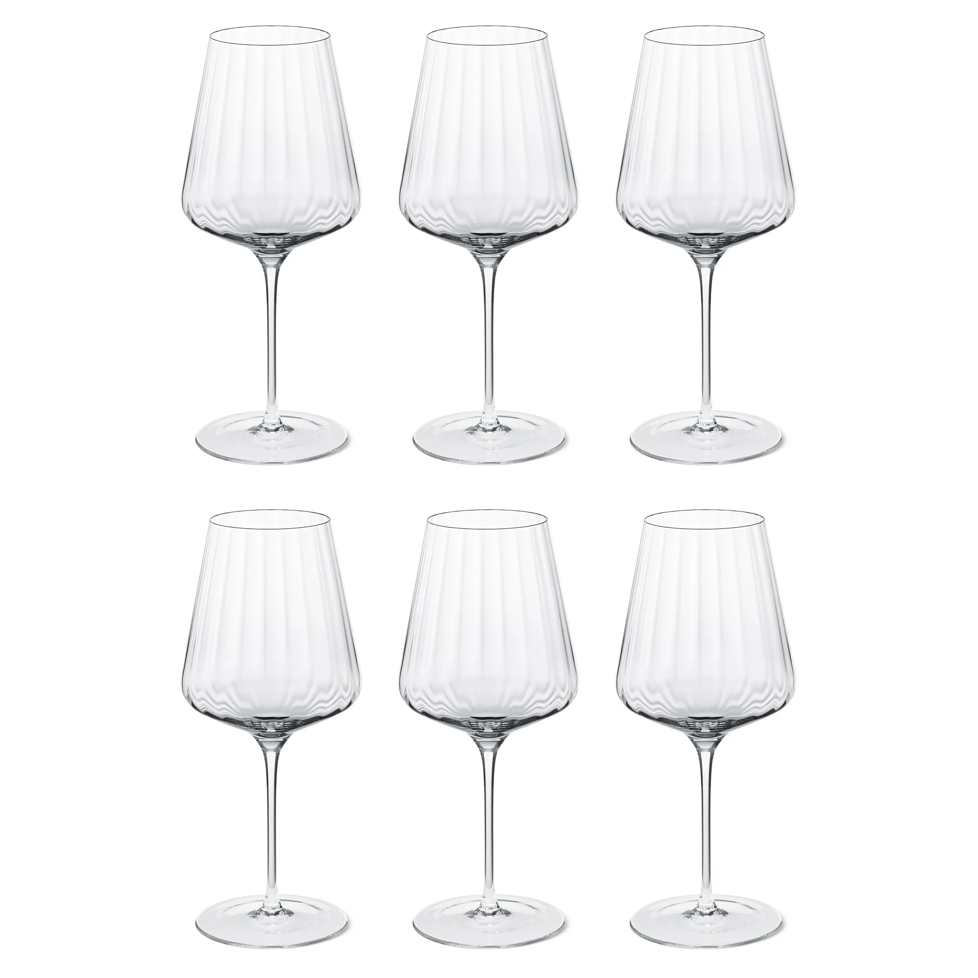 Bernadotte bicchiere da vino rosso confezione da 6, cristallino Georg Jensen